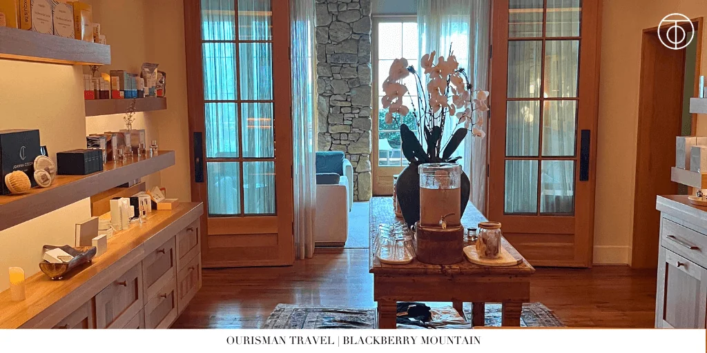 Interior living space at Blackberry Mountain Tennessee