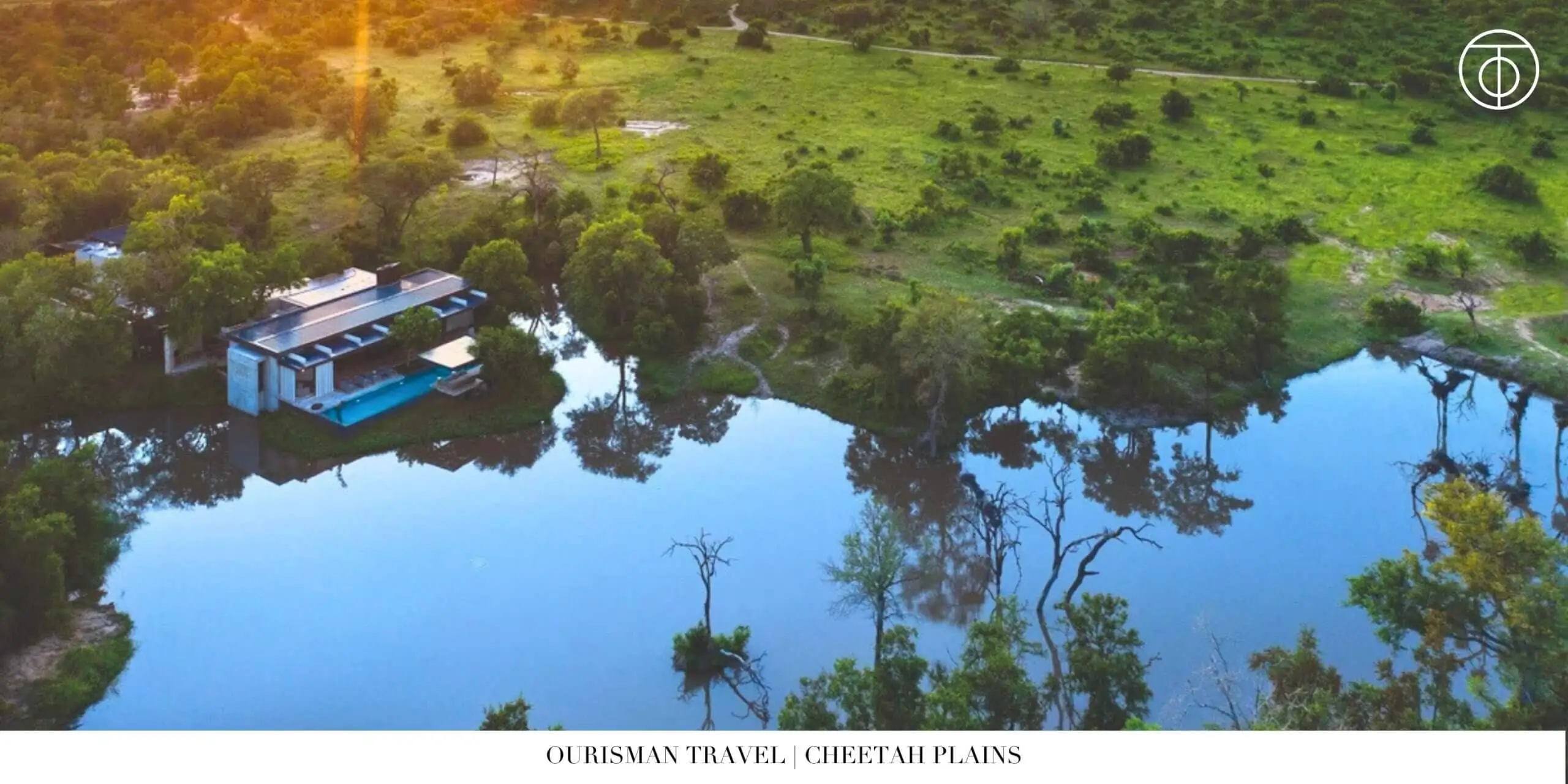 Aerial view of Sabi Sand Nature Reserve South Africa