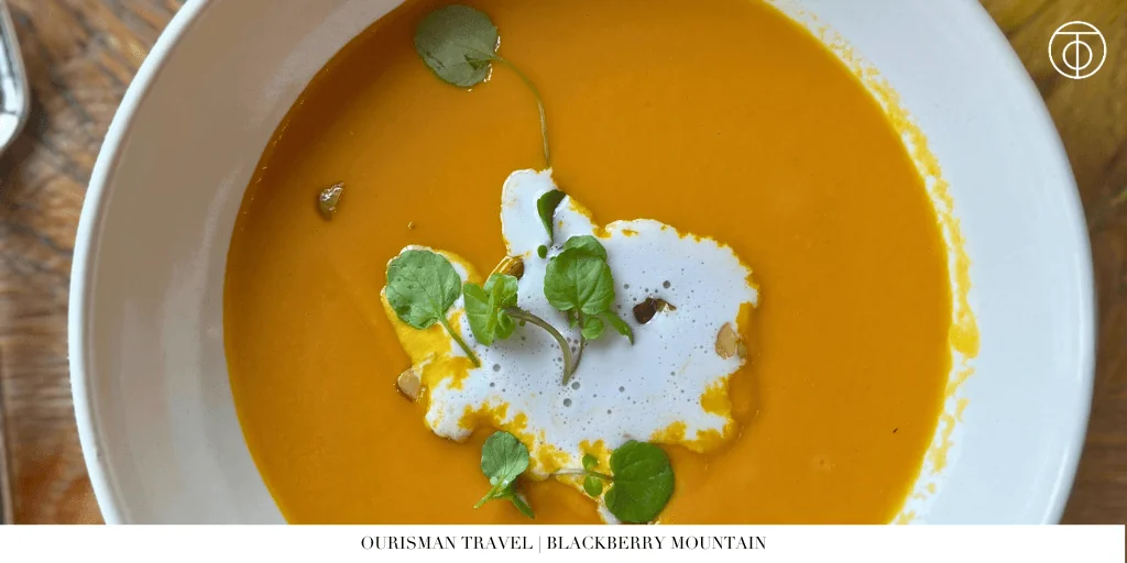 Soup at Blackberry Mountain Tennessee