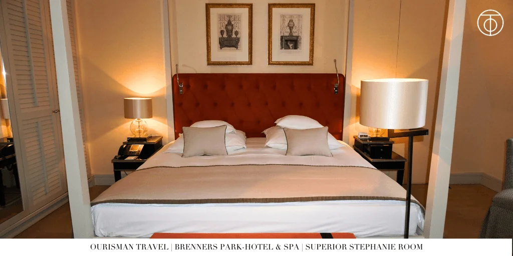 Bedroom at Brenners Park-Hotel & Spa in Baden-Baden Germany