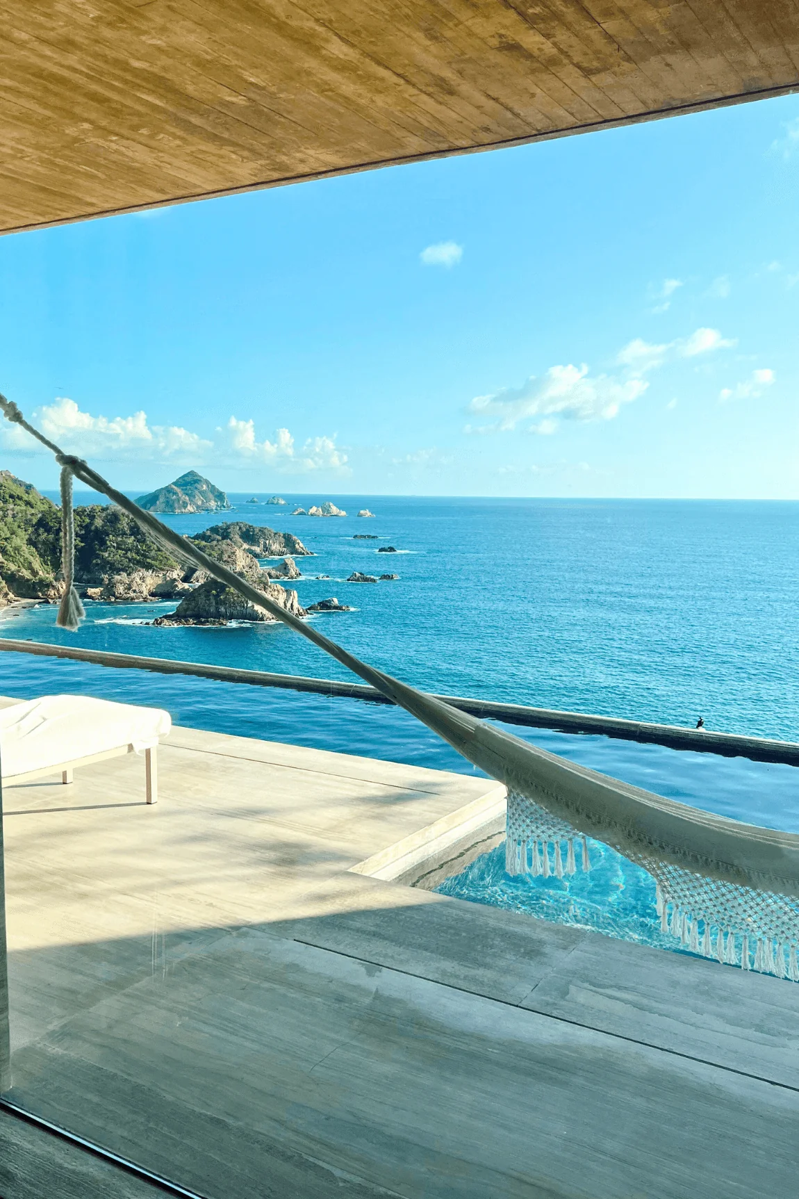 Ocean view terrace with private pool at Four Seasons Resort Tamarindo Mexico