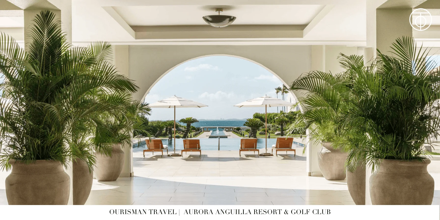 Open-air terrace with ocean view at Aurora Anguilla