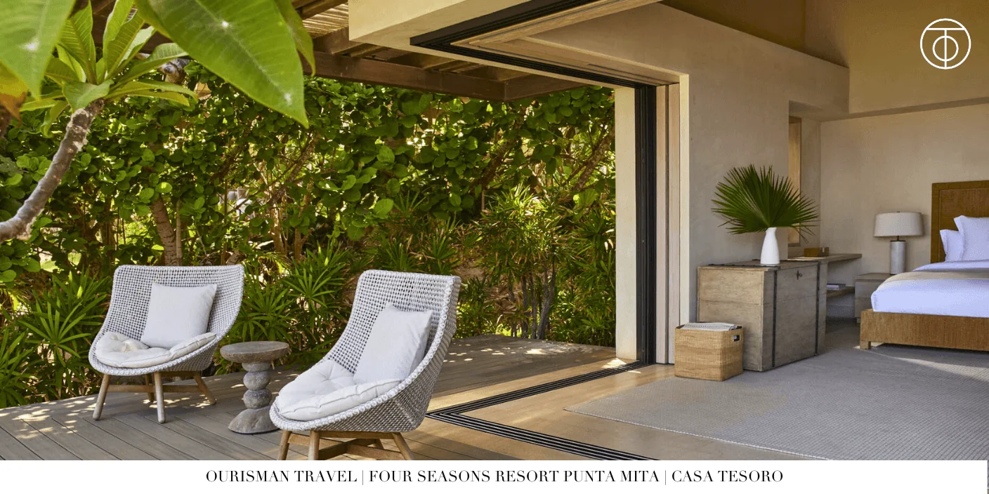 Four Seasons Resort Punta Mita Casa Tesoro bedroom patio