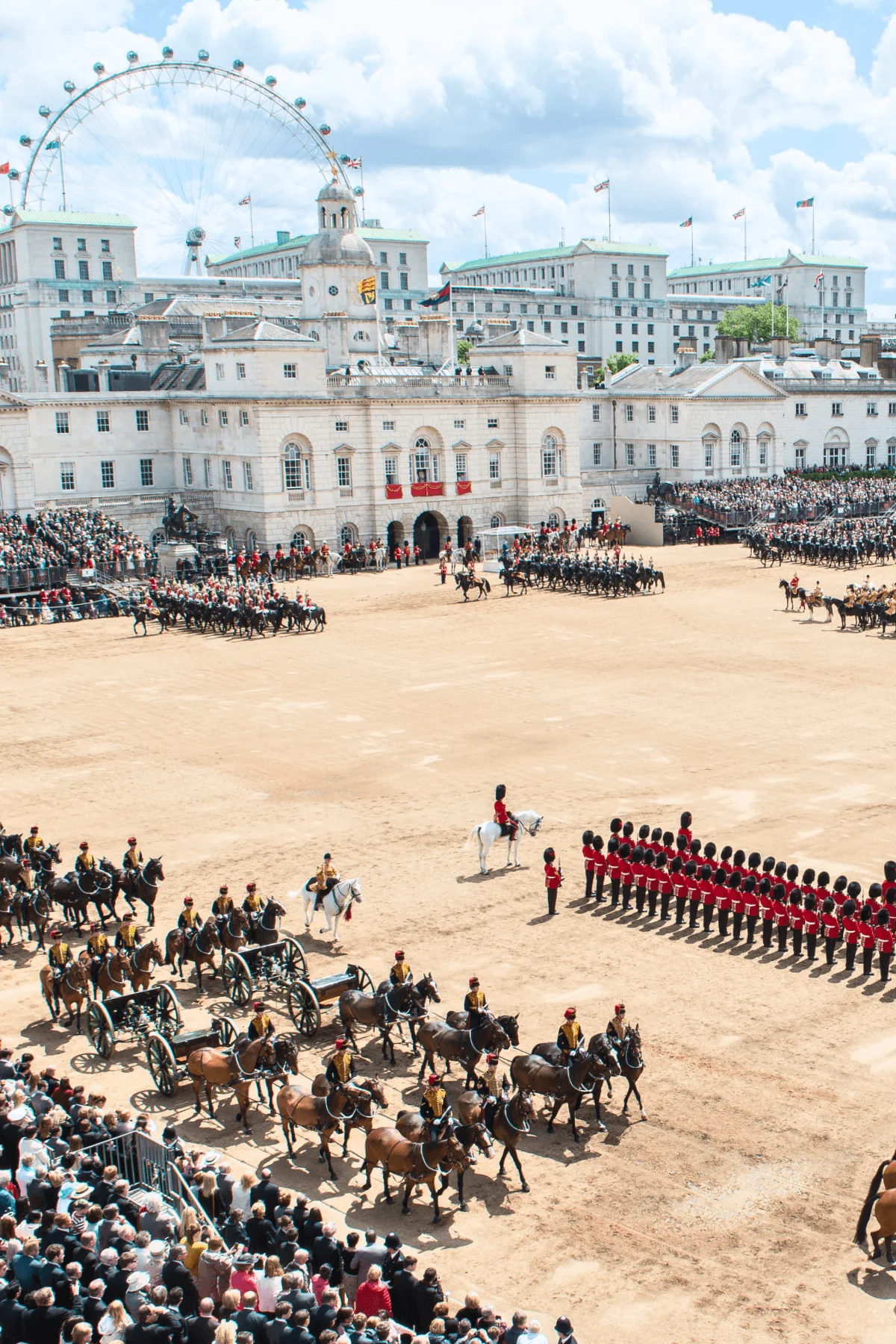 Trooping the Colour parade at Horse Guards Parade in London during the King’s Birthday celebration