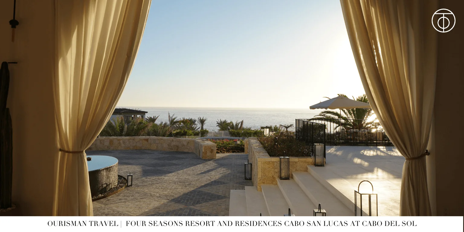Private terrace with ocean view at Four Seasons Cabo Del Sol