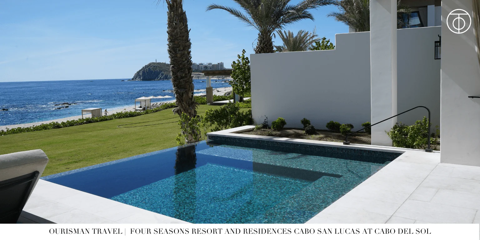 Private plunge pool with ocean view at Four Seasons Cabo Del Sol