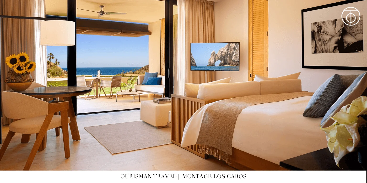 Suite with terrace and ocean view at Montage Los Cabos