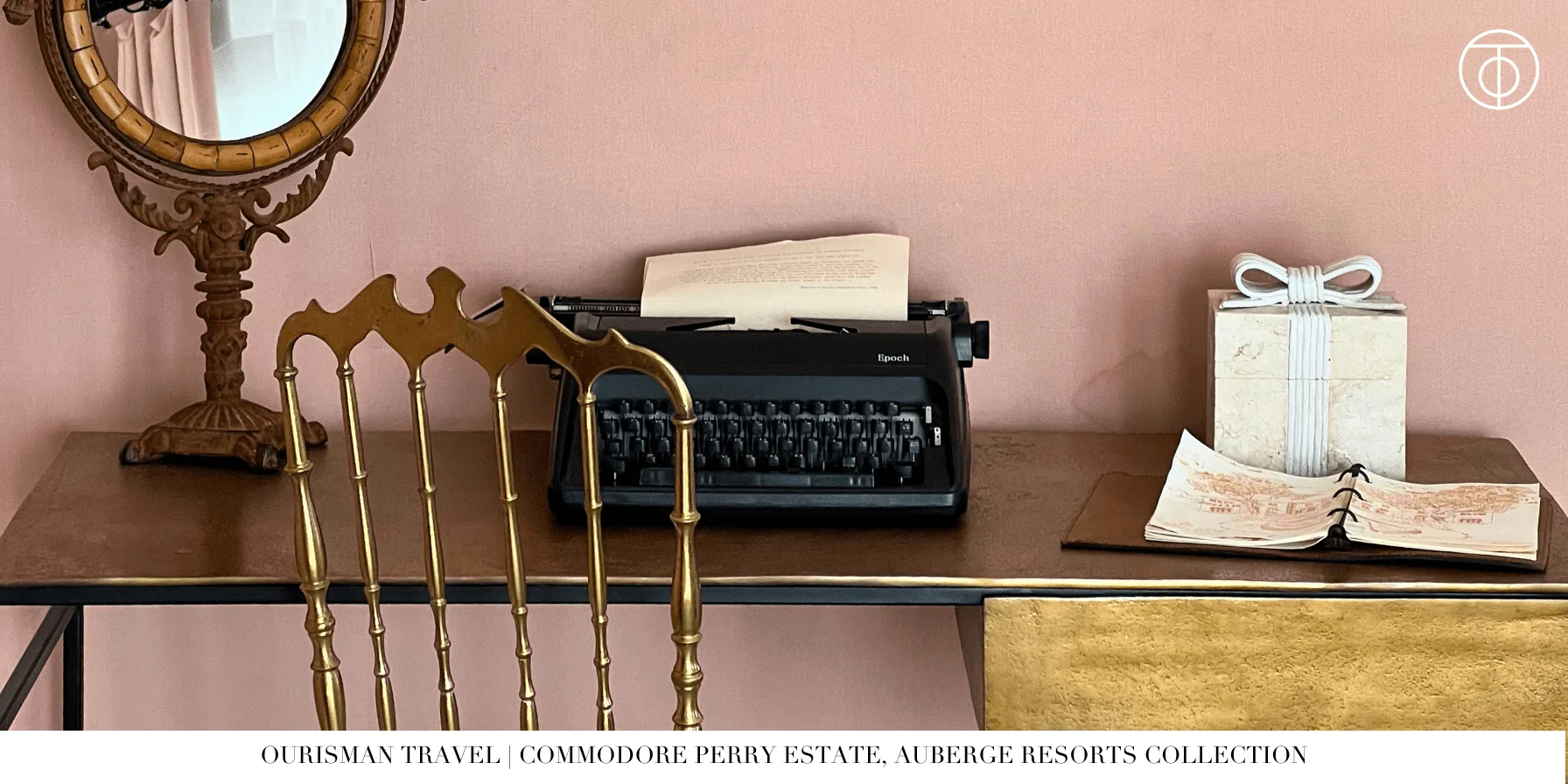 Commodore Perry Estate desk in room