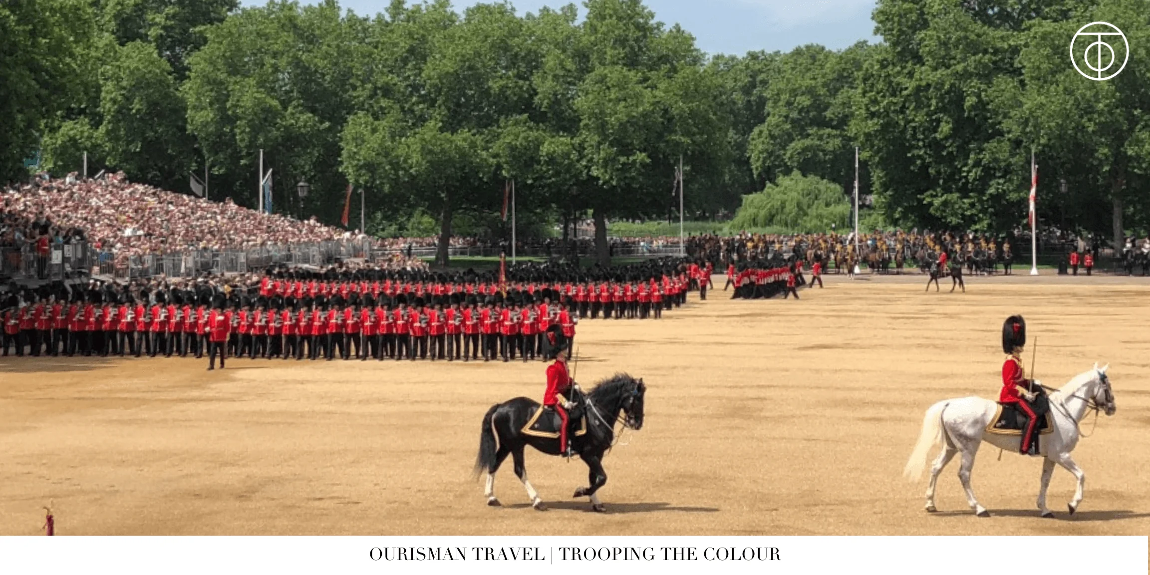 Mounted guard at Trooping the Colour parade in London