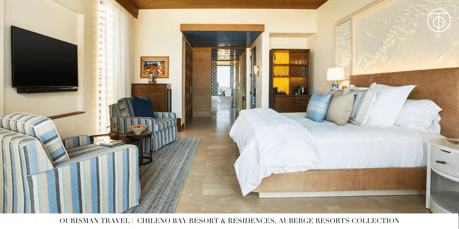 Guest room with terrace at Chileno Bay Resort