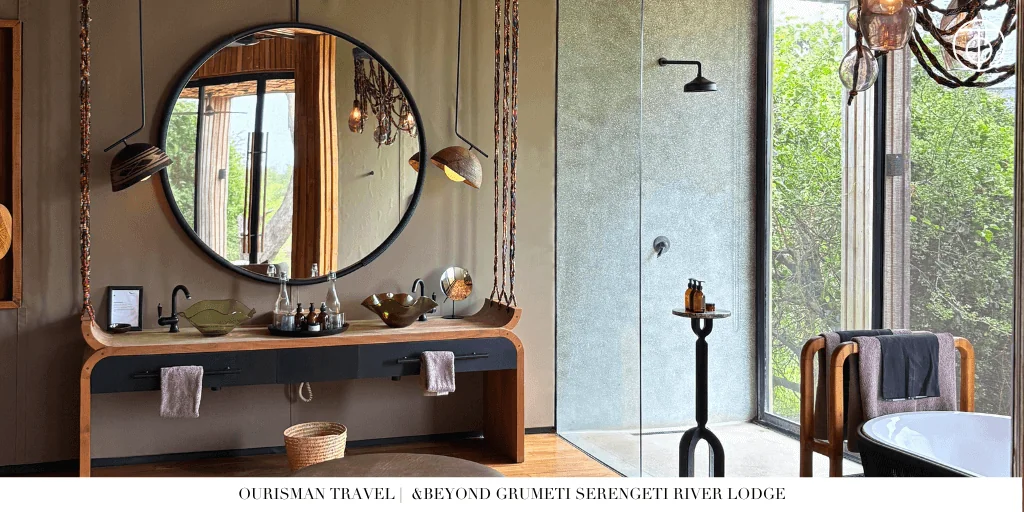 &Beyond Grumeti Serengeti River Lodge bathroom