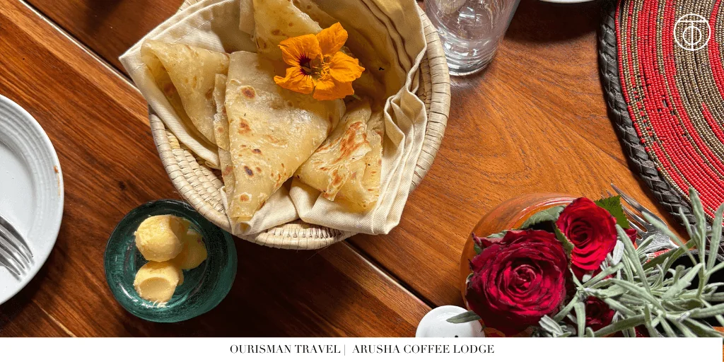 Arusha Lodges Coffee Lodge tortillas