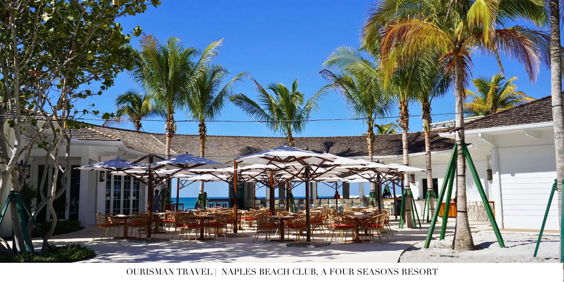 Four Seasons Naples outdoor central dining area