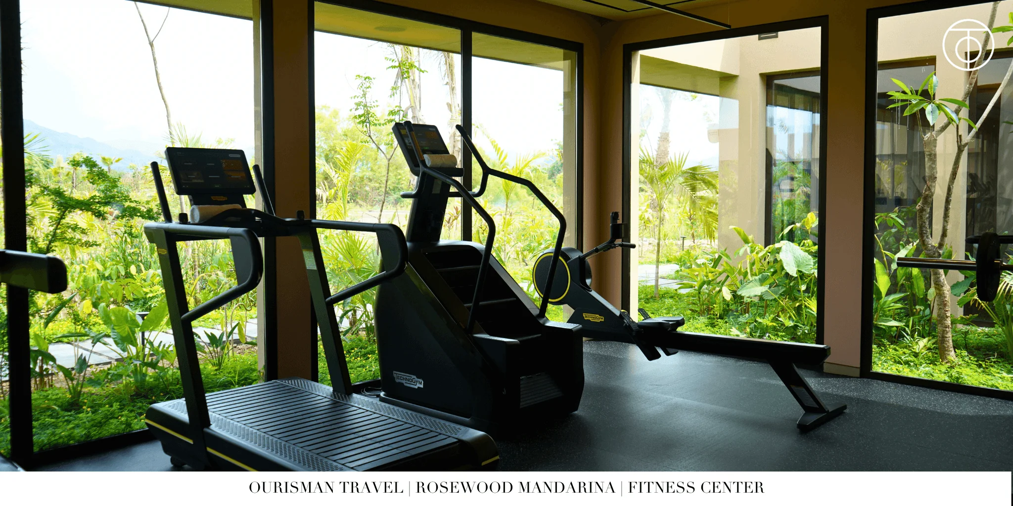 Fitness center at Rosewood Mandarina