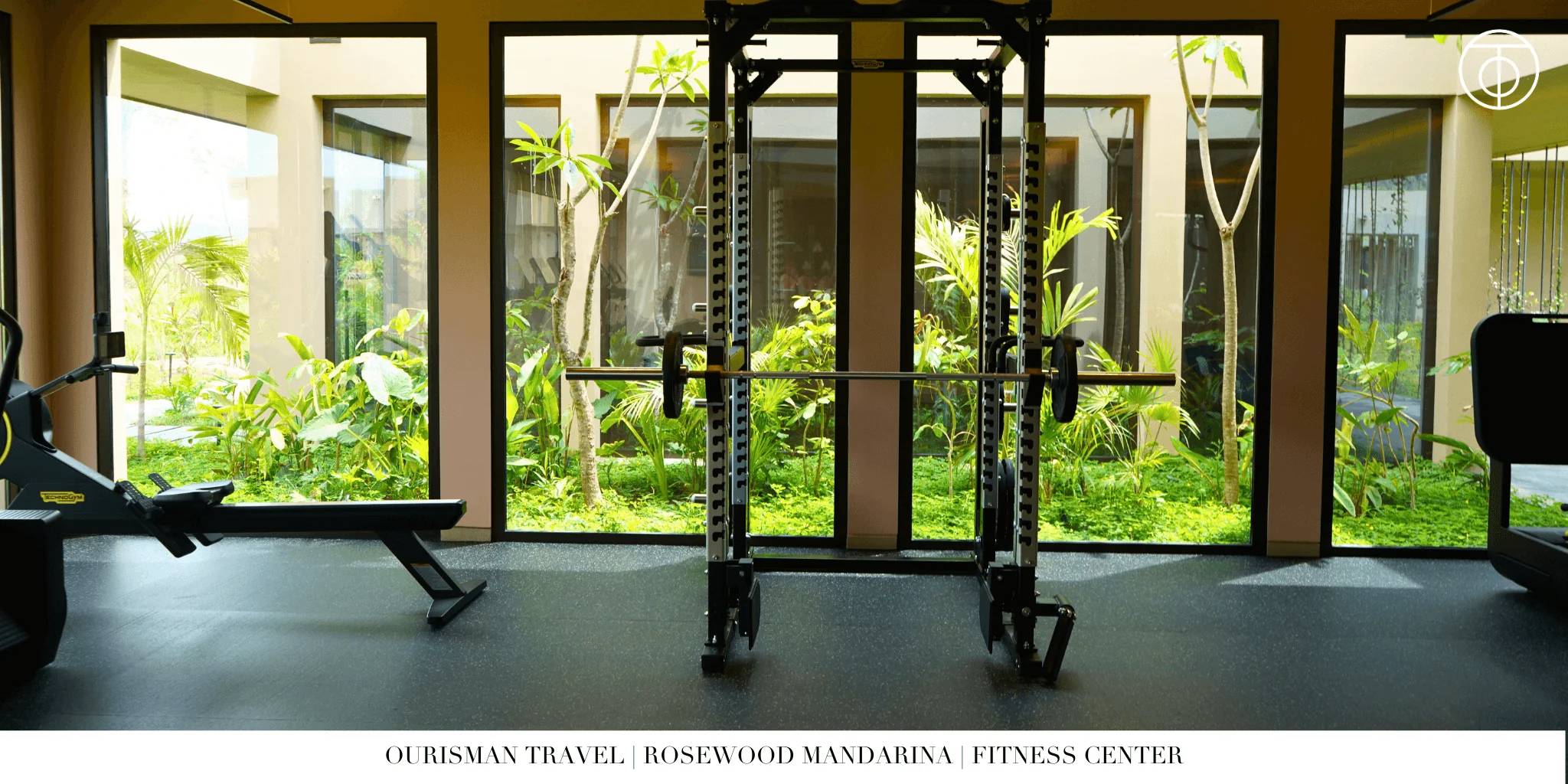 Fitness center at Rosewood Mandarina
