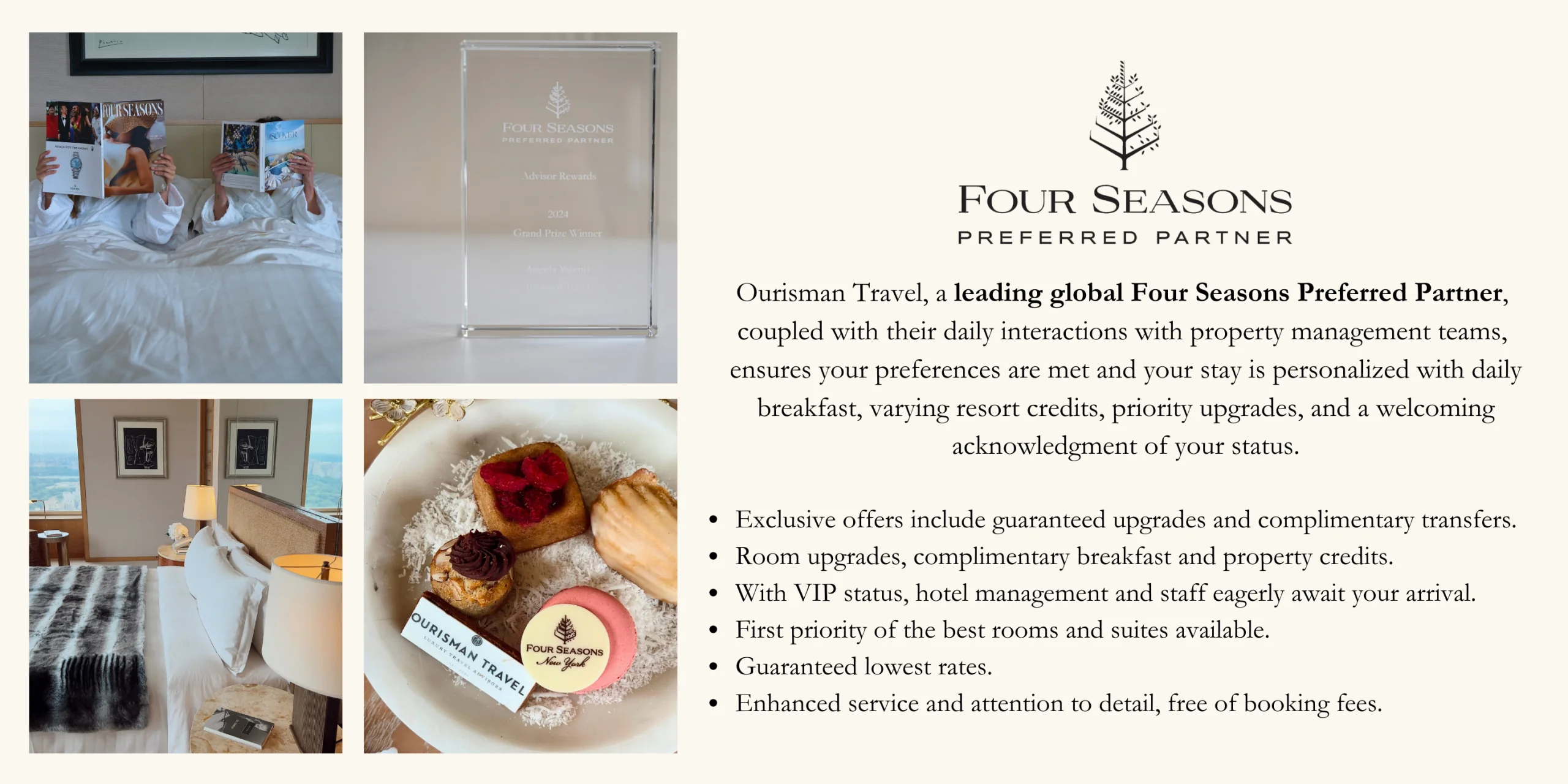 Four Seasons Preferred Partner Amenities at Four Seasons New York