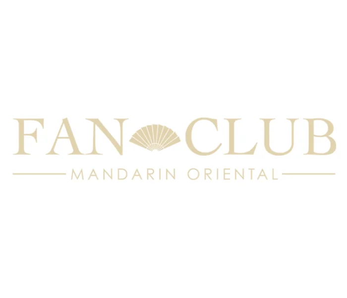 Mandarin Oriental Fan Club logo representing preferred travel advisors offering VIP recognition, complimentary breakfast, room upgrades, and exclusive amenities at Mandarin Oriental hotels worldwide