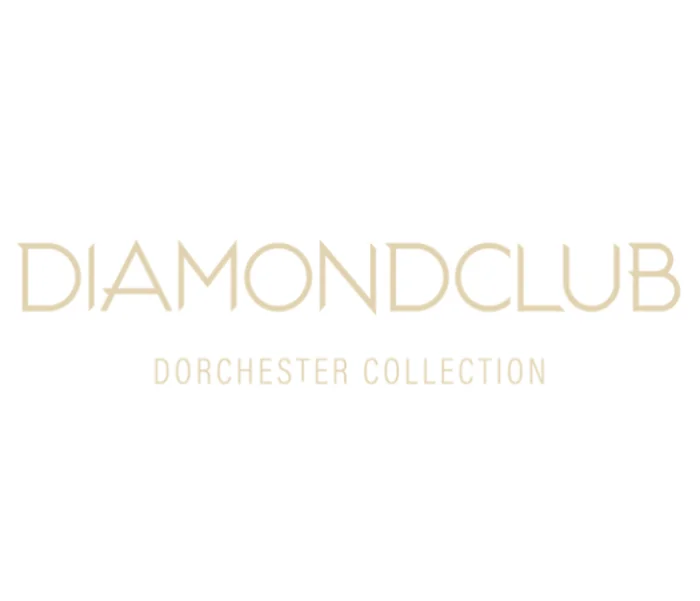 Dorchester Diamond Club logo representing preferred Dorchester Collection travel advisors offering VIP amenities, complimentary breakfast, room upgrades, and exclusive benefits at Dorchester Collection hotels worldwide