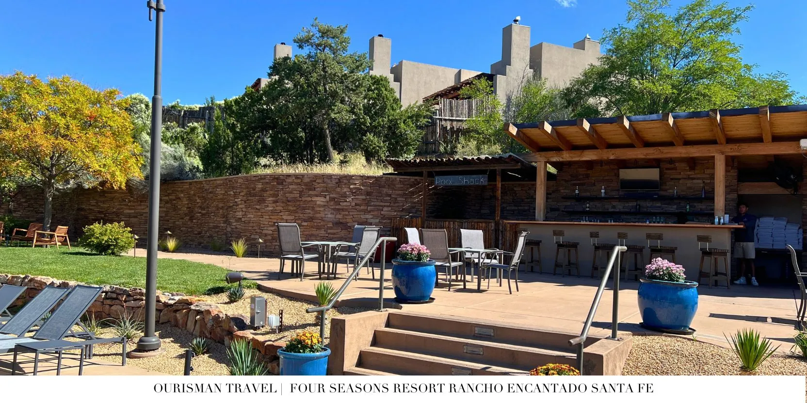 Four Seasons Santa Fe main pool bar area