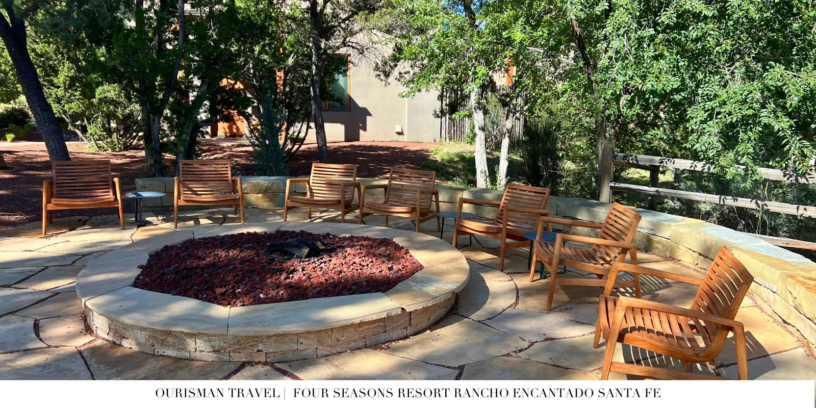 Four Seasons Santa Fe firepit for s'mores