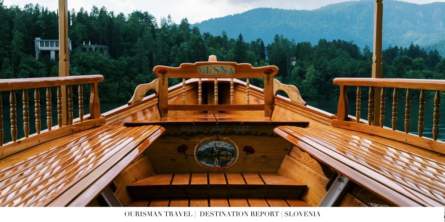 Bled Castle overlooking Lake Bled and Julian Alps