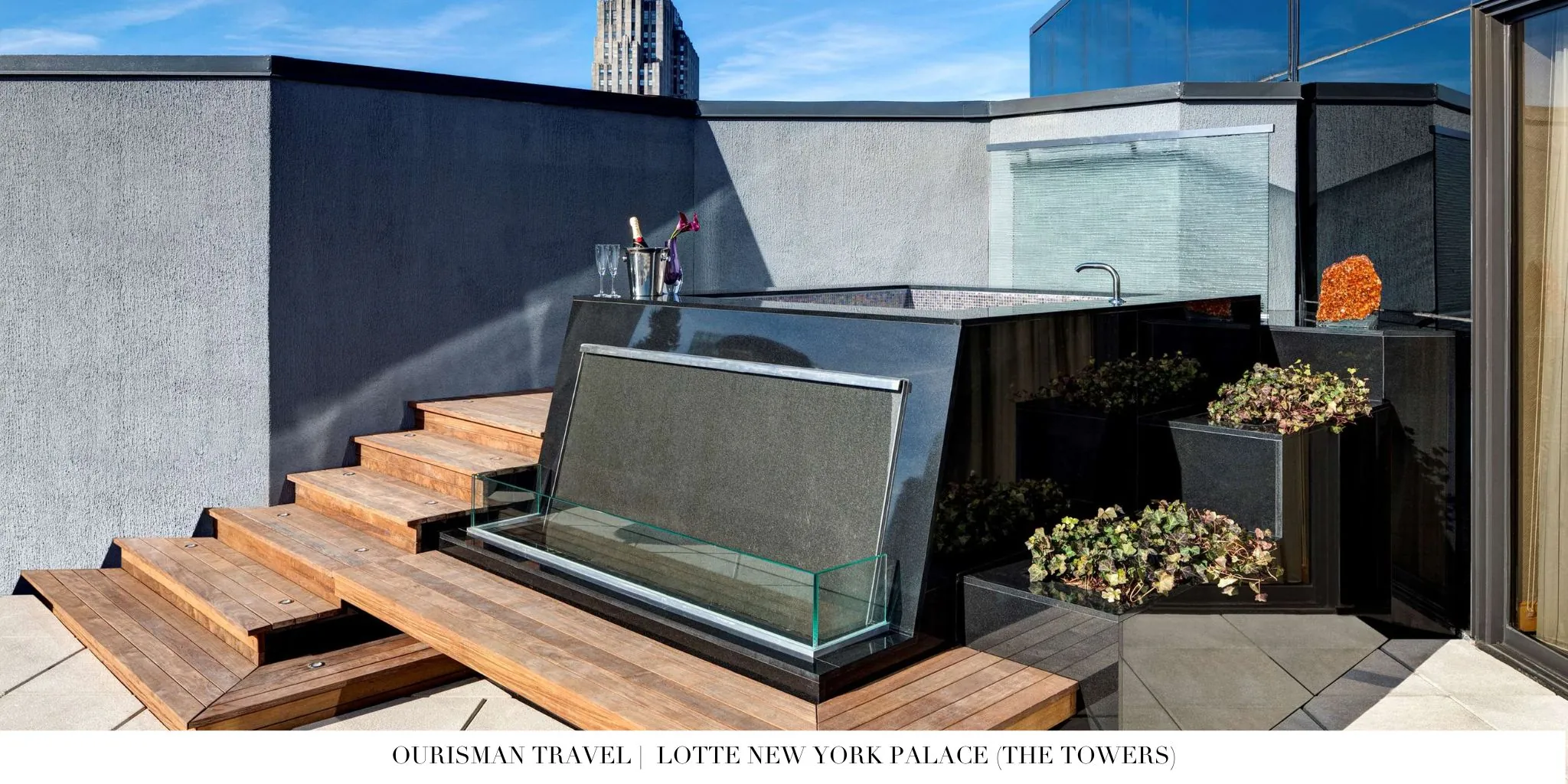 The Towers at Lotte New York Palace Rooftop Hot Tub