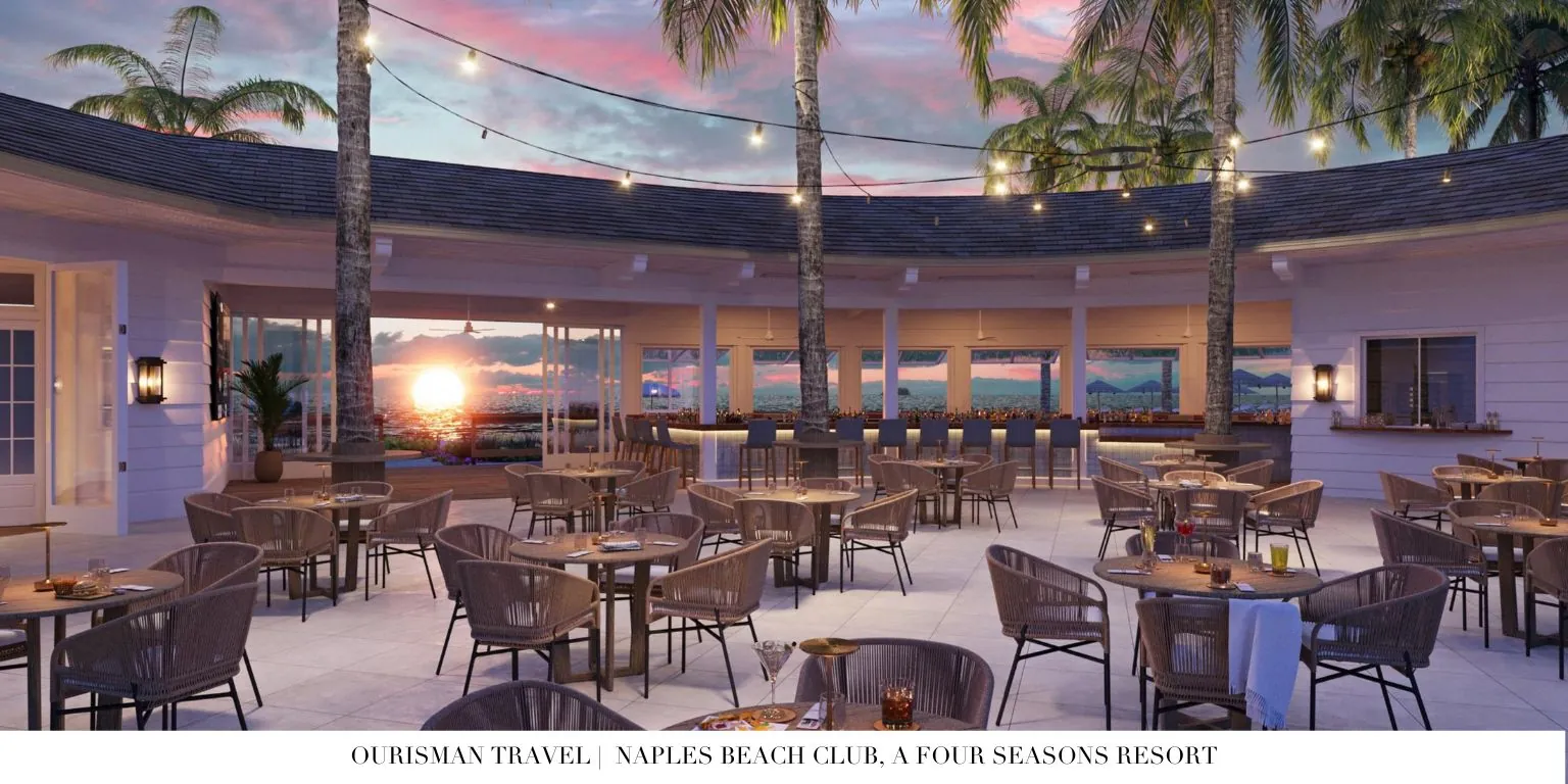 Naples Beach Club Exterior Restaurant Seating