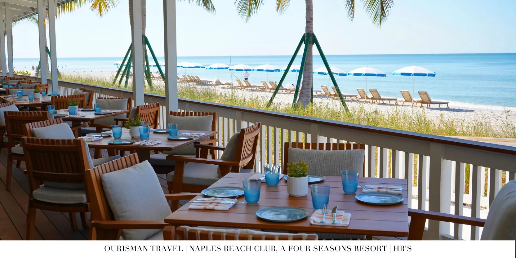 Outdoor Seating Area at HB's at Naples Beach Club