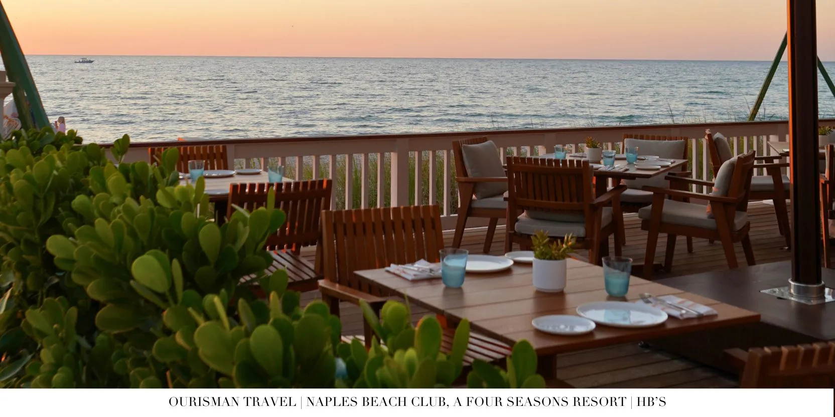 Sunset at HB's at Naples Beach Club