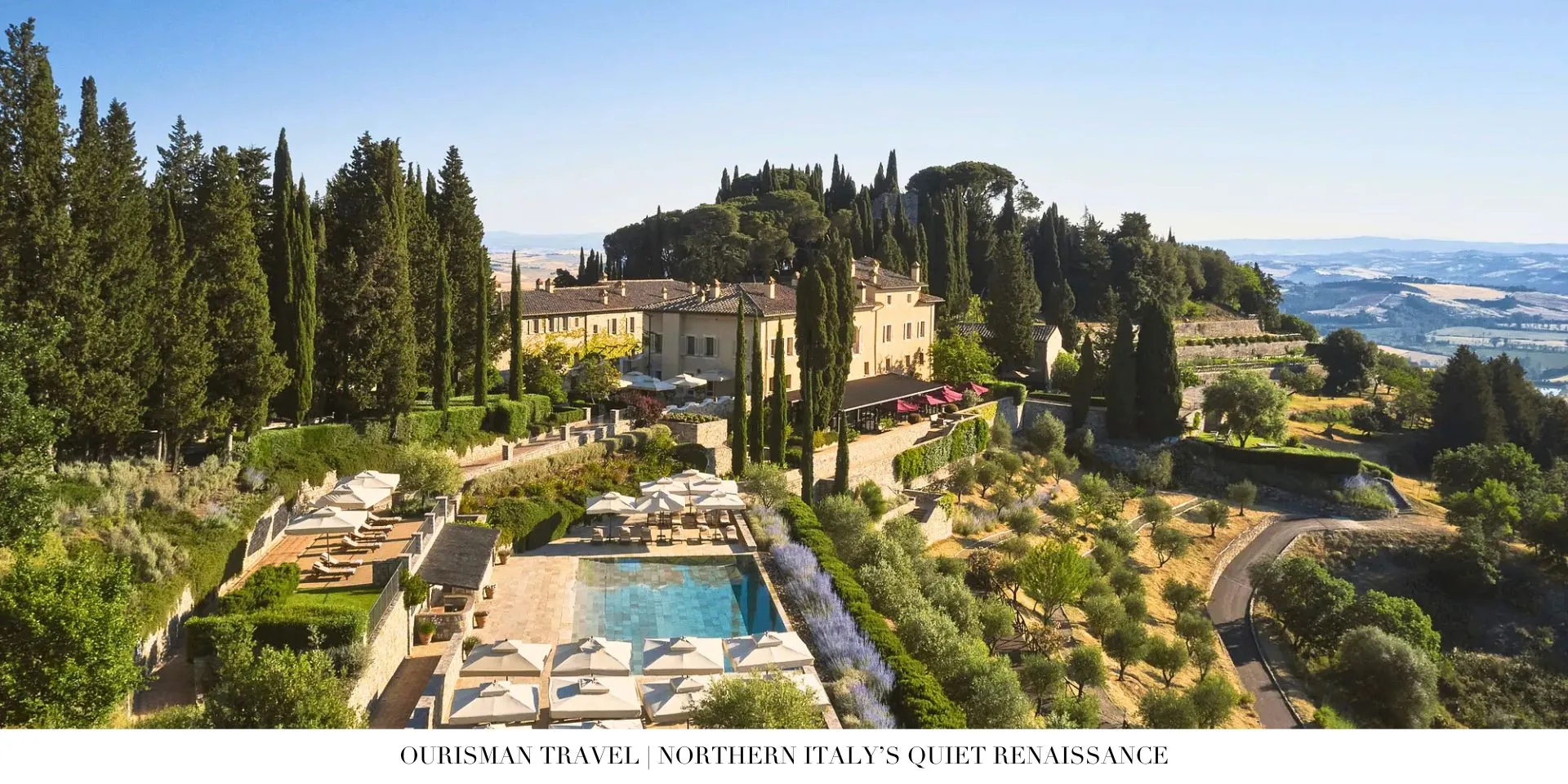 Northern Italy lakefront hotel with mountain views and refined design