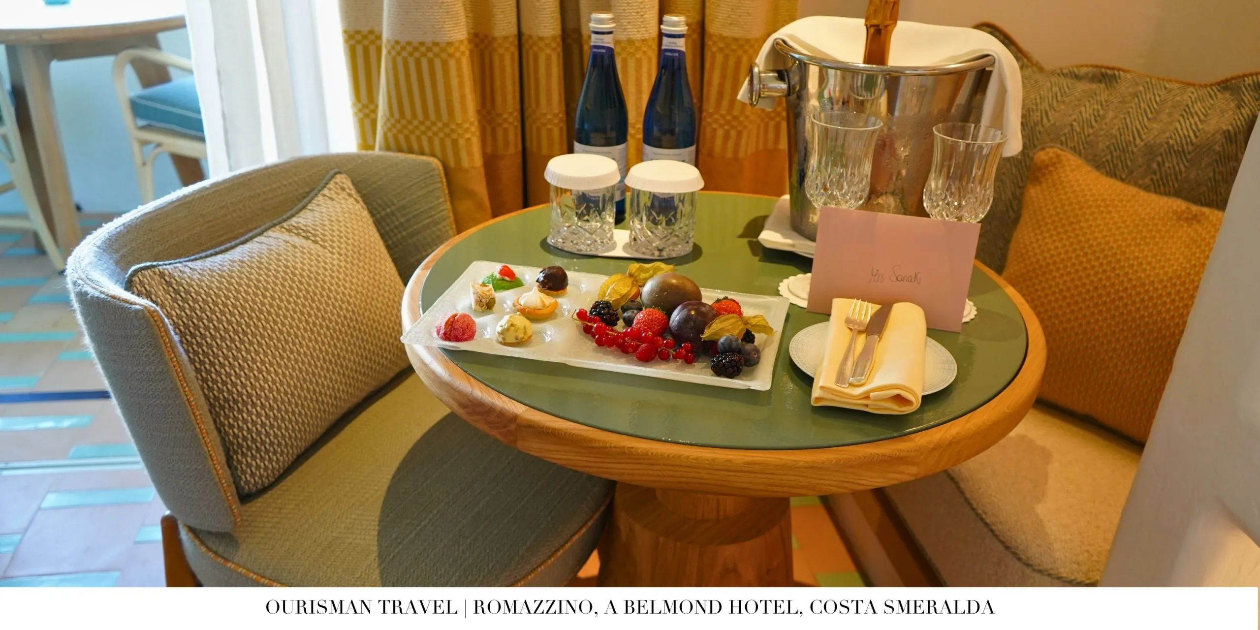 Romazzino belmond costa smeralda welcome amenity