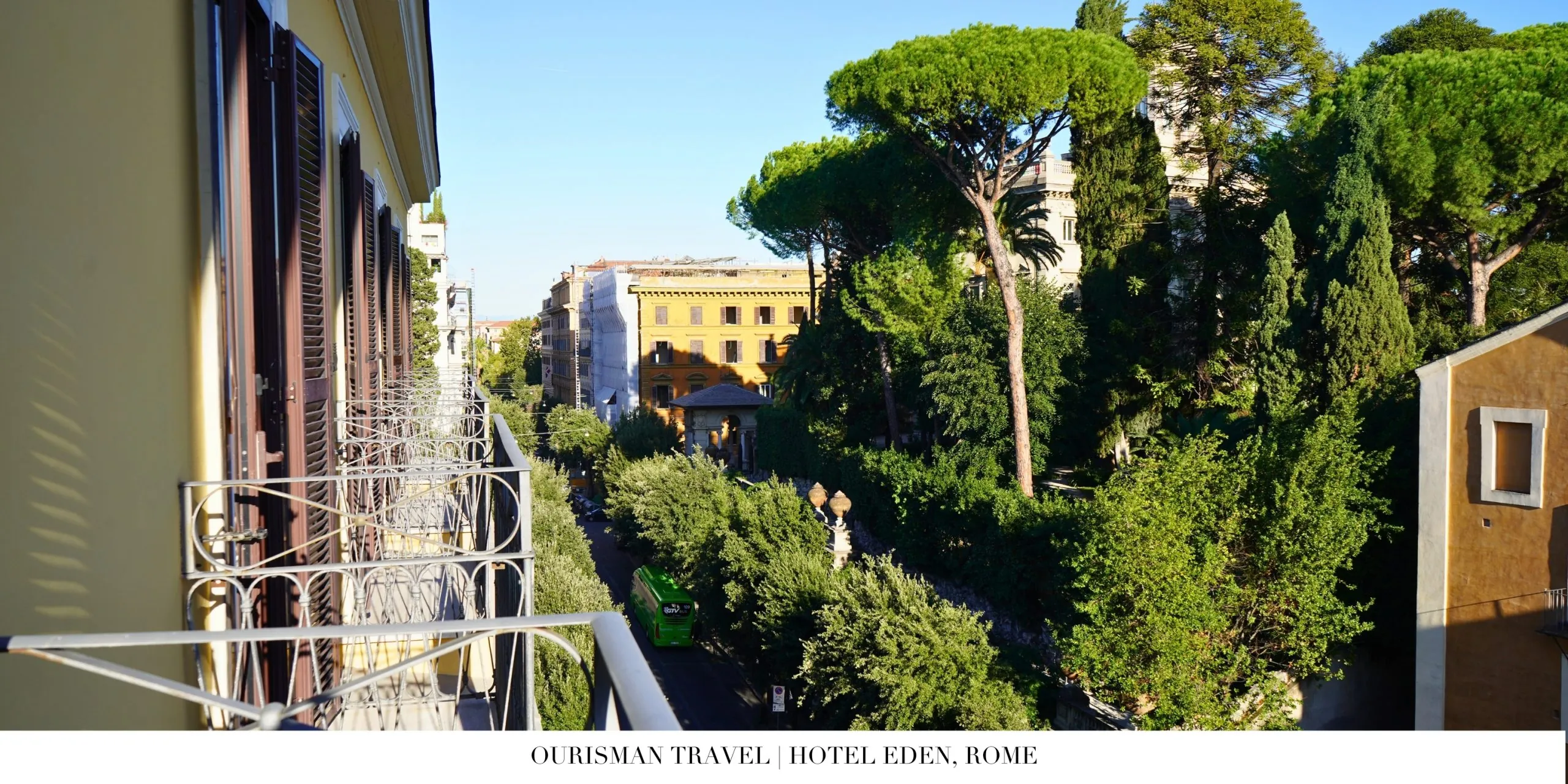 Hotel Eden Rome view