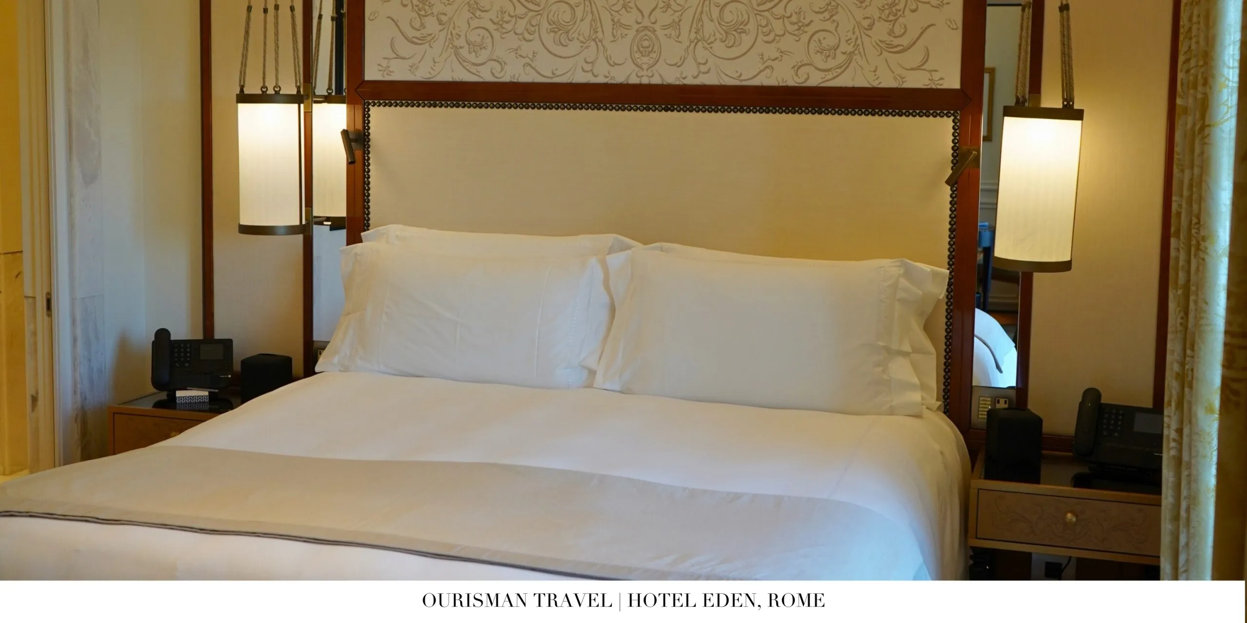 Hotel Eden Rome bed
