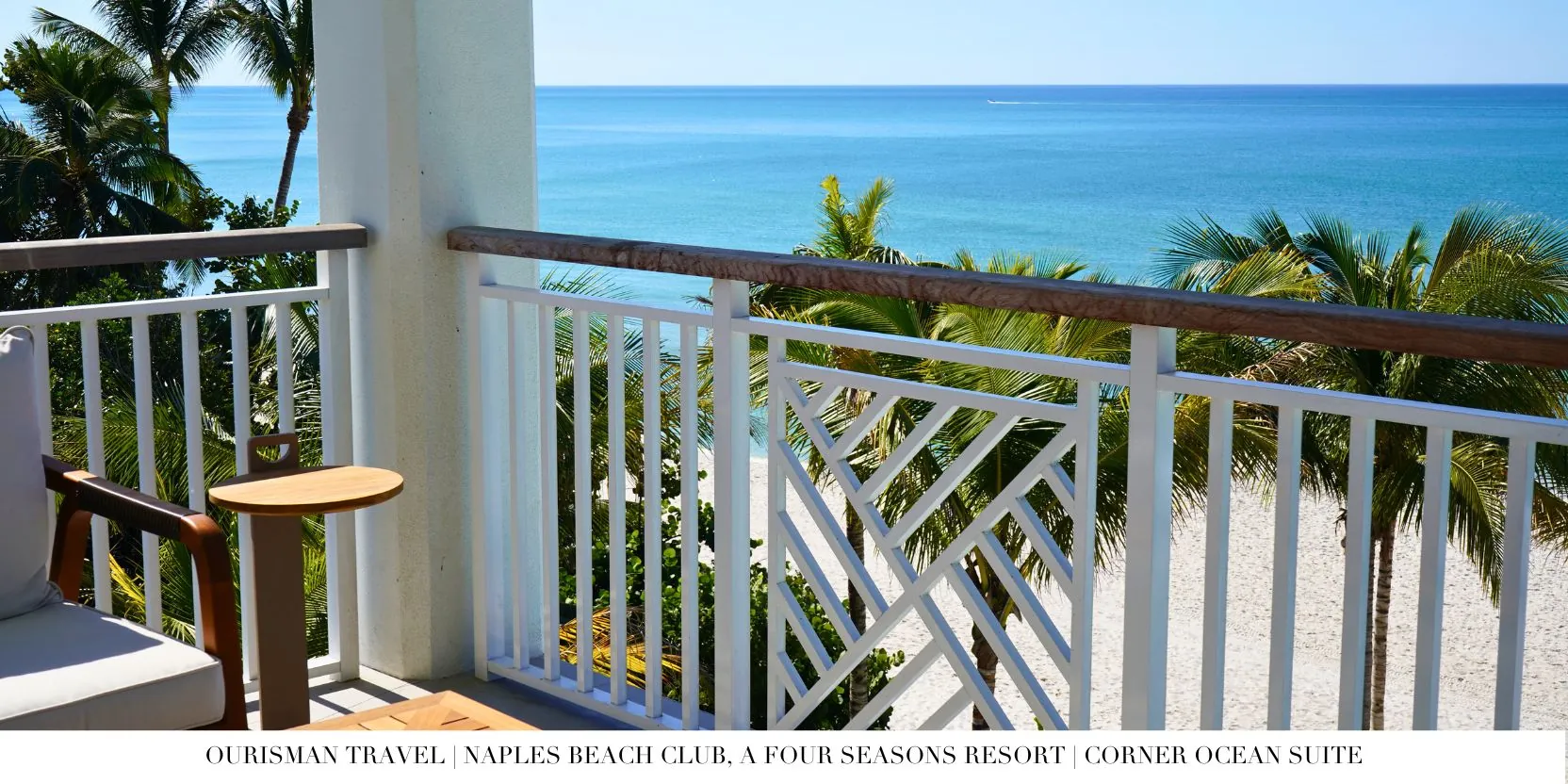 Four Seasons Naples Corner Ocean Suite Balcony Views