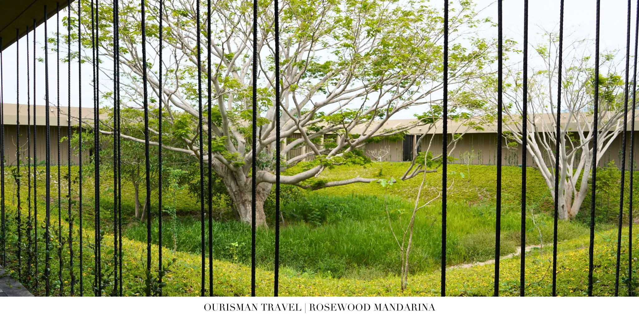 Outdoor wellness space at Rosewood Mandarina spa