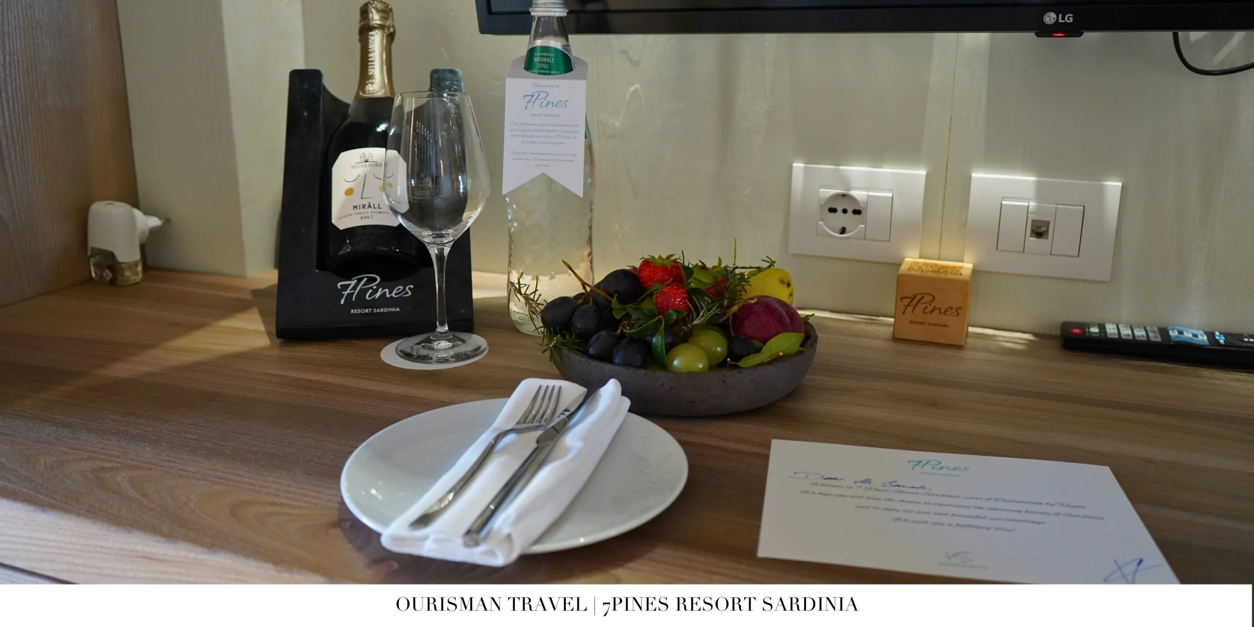 7Pines Sardinia welcome amenity