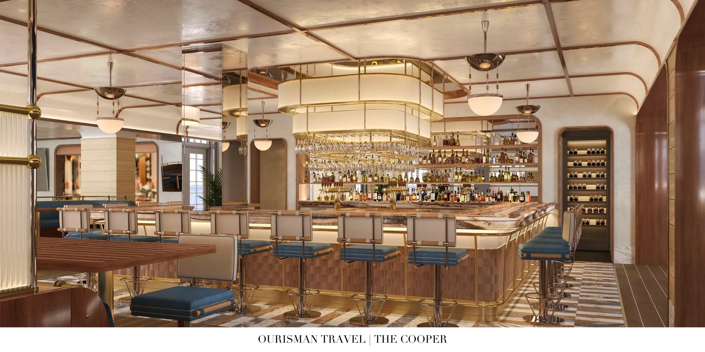 Sunlit café interior with lounge seating at The Cooper