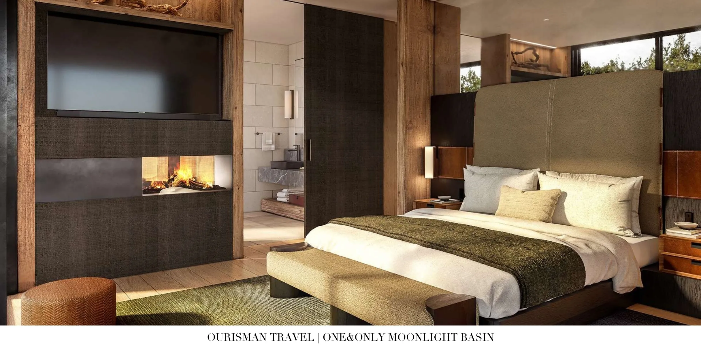 Luxury suite overlooking Lone Mountain at One&Only Moonlight Basin