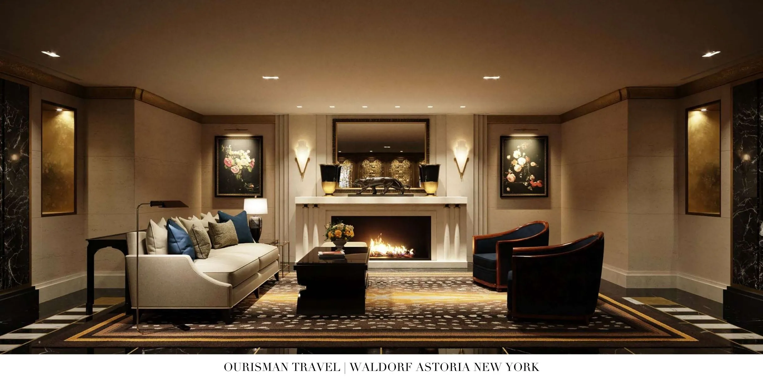 Timeless luxury atmosphere at Waldorf Astoria New York