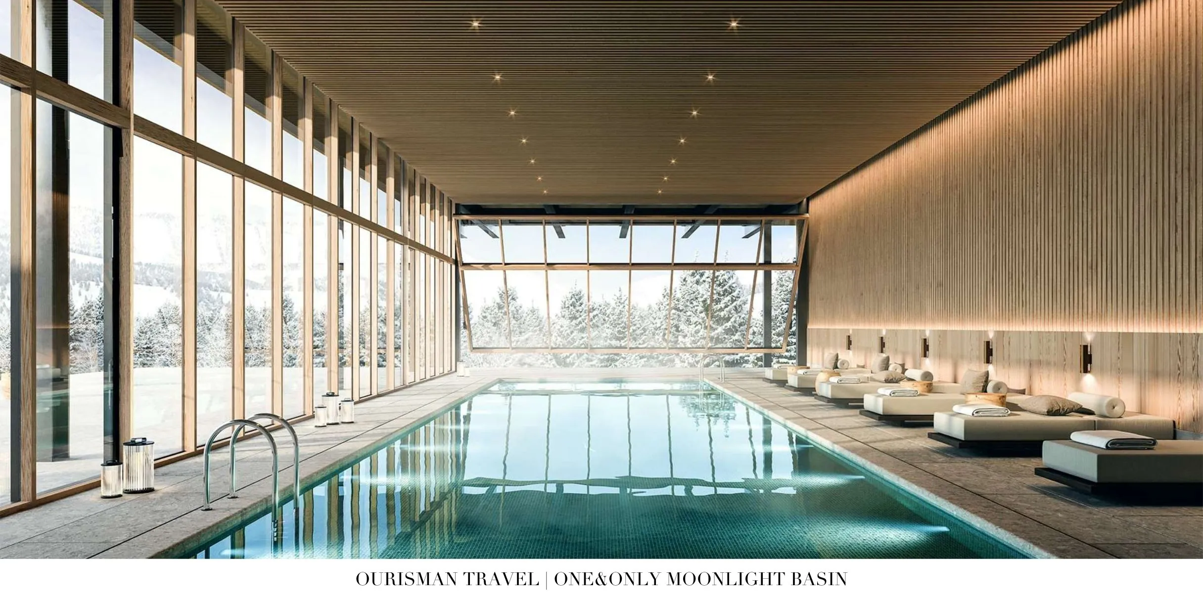 Indoor pool and wellness area at One&Only Moonlight Basin