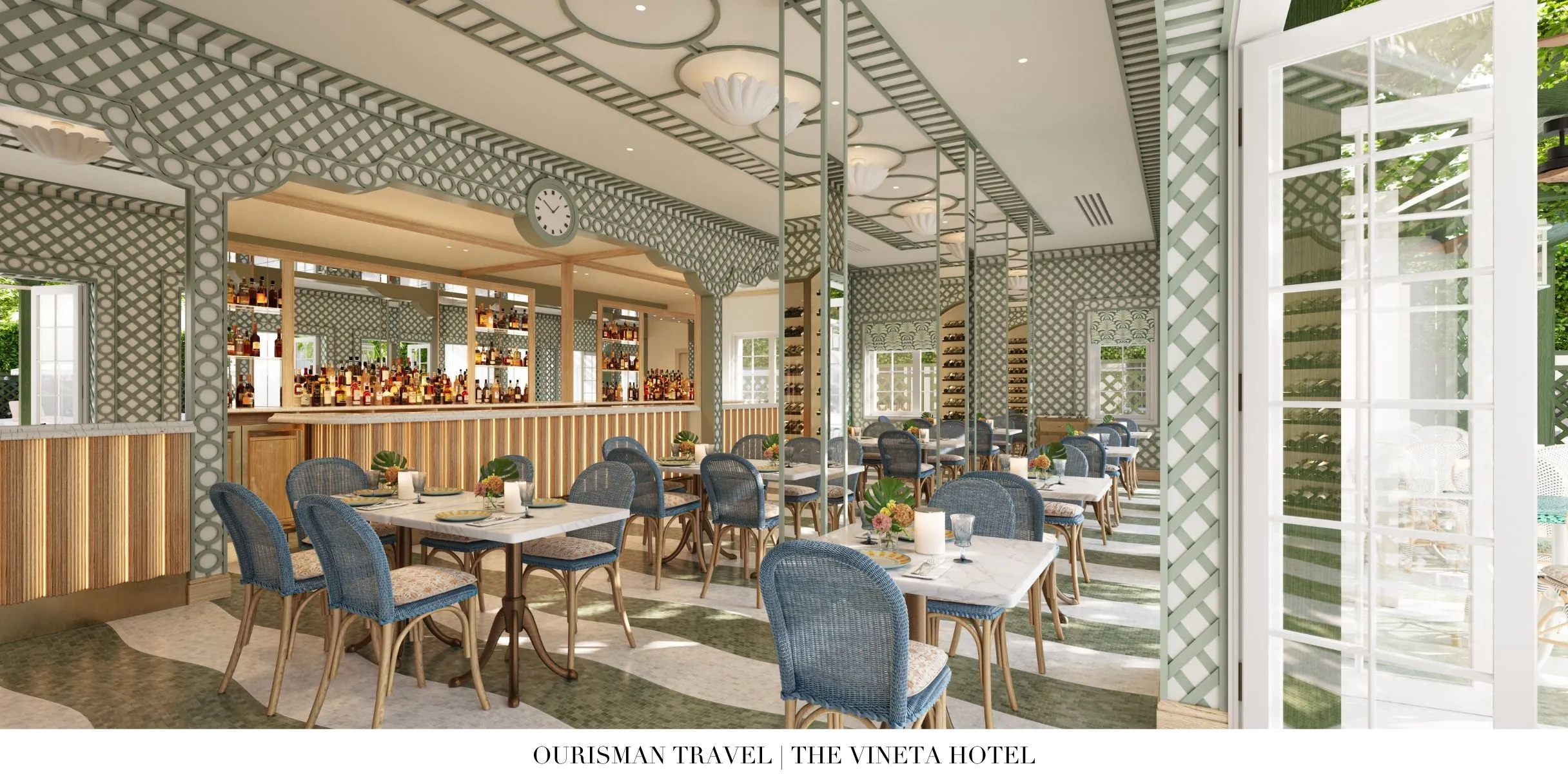 Fine dining restaurant at The Vineta Palm Beach