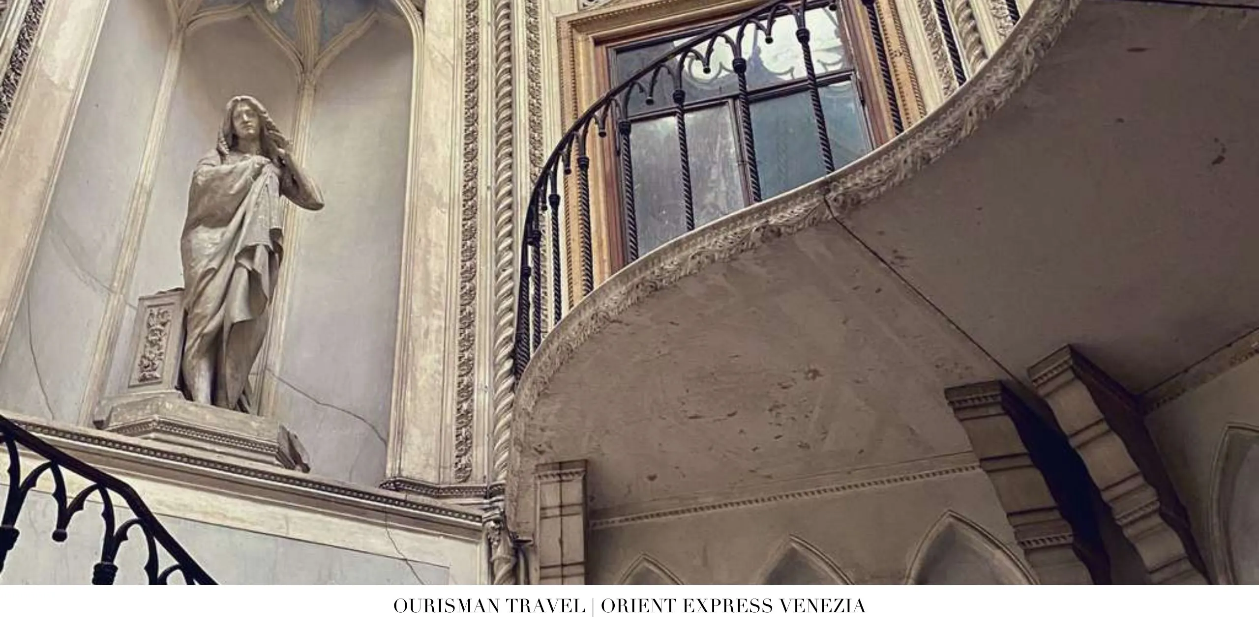 29. Architectural details of the Venetian façade at Orient Express Venice Hotel
