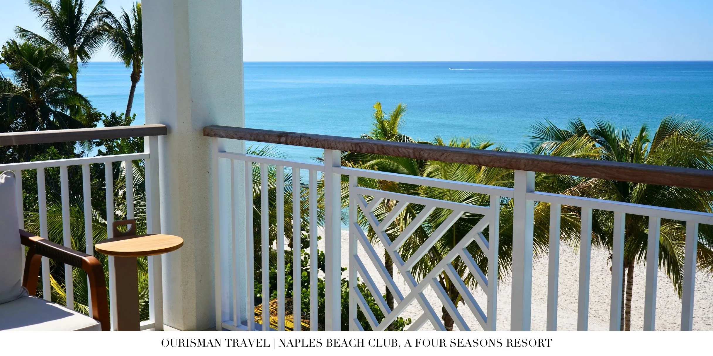 Private balcony with sunset views at Naples Beach Club