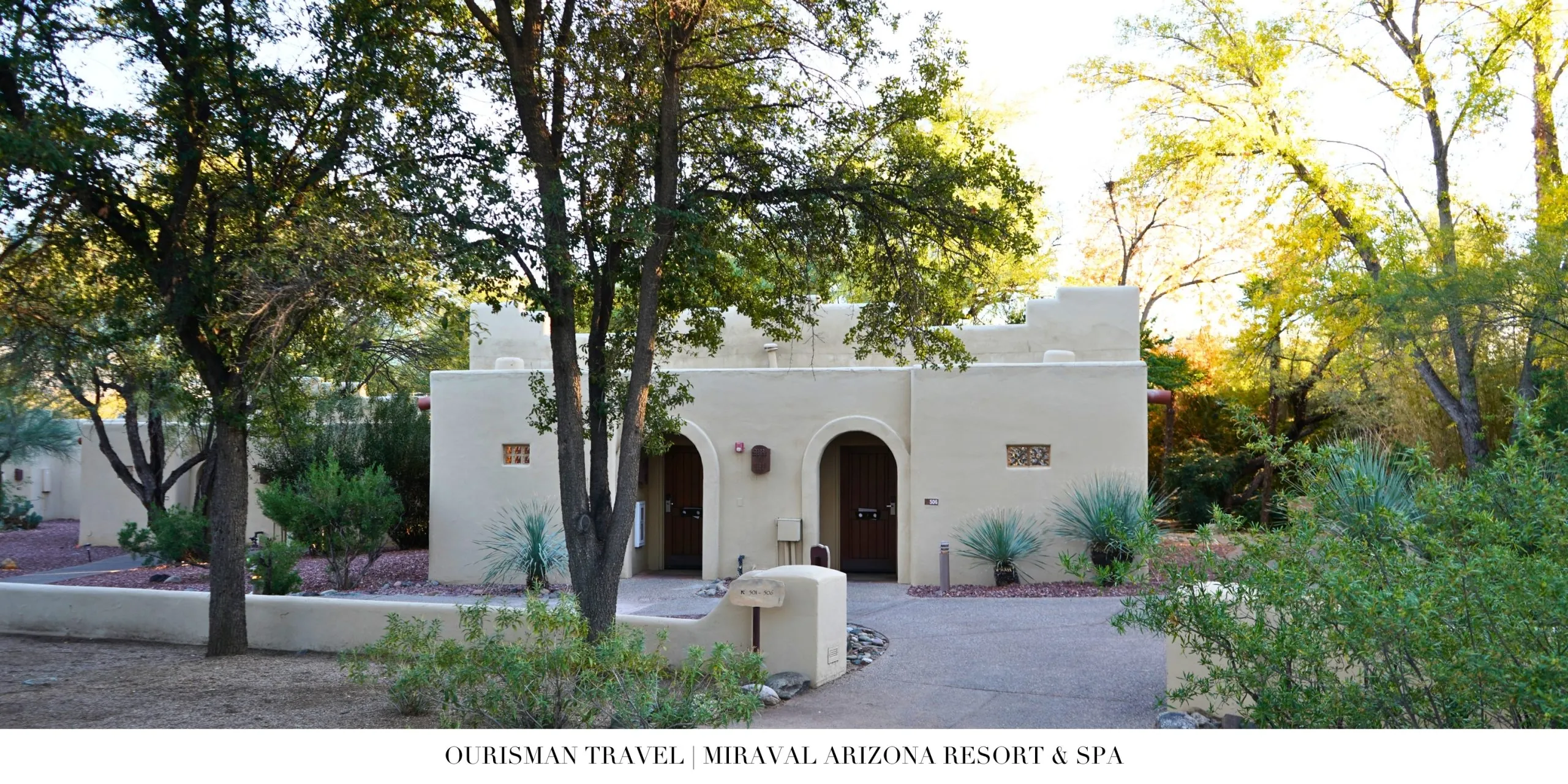Exterior view of Native Spirit Rooms at Miraval Arizona Resort