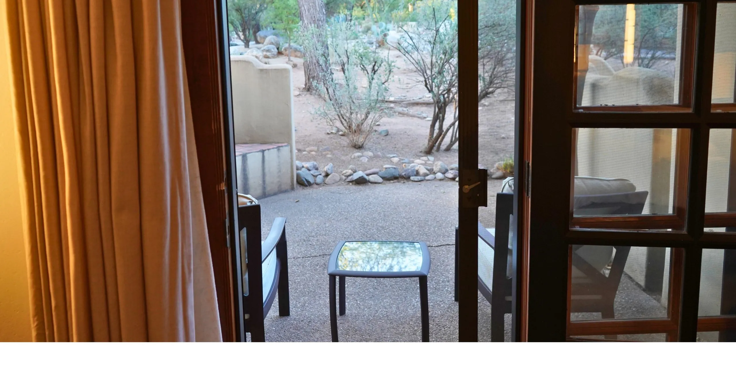 View from Native Spirit Room patio at Miraval Arizona Resort