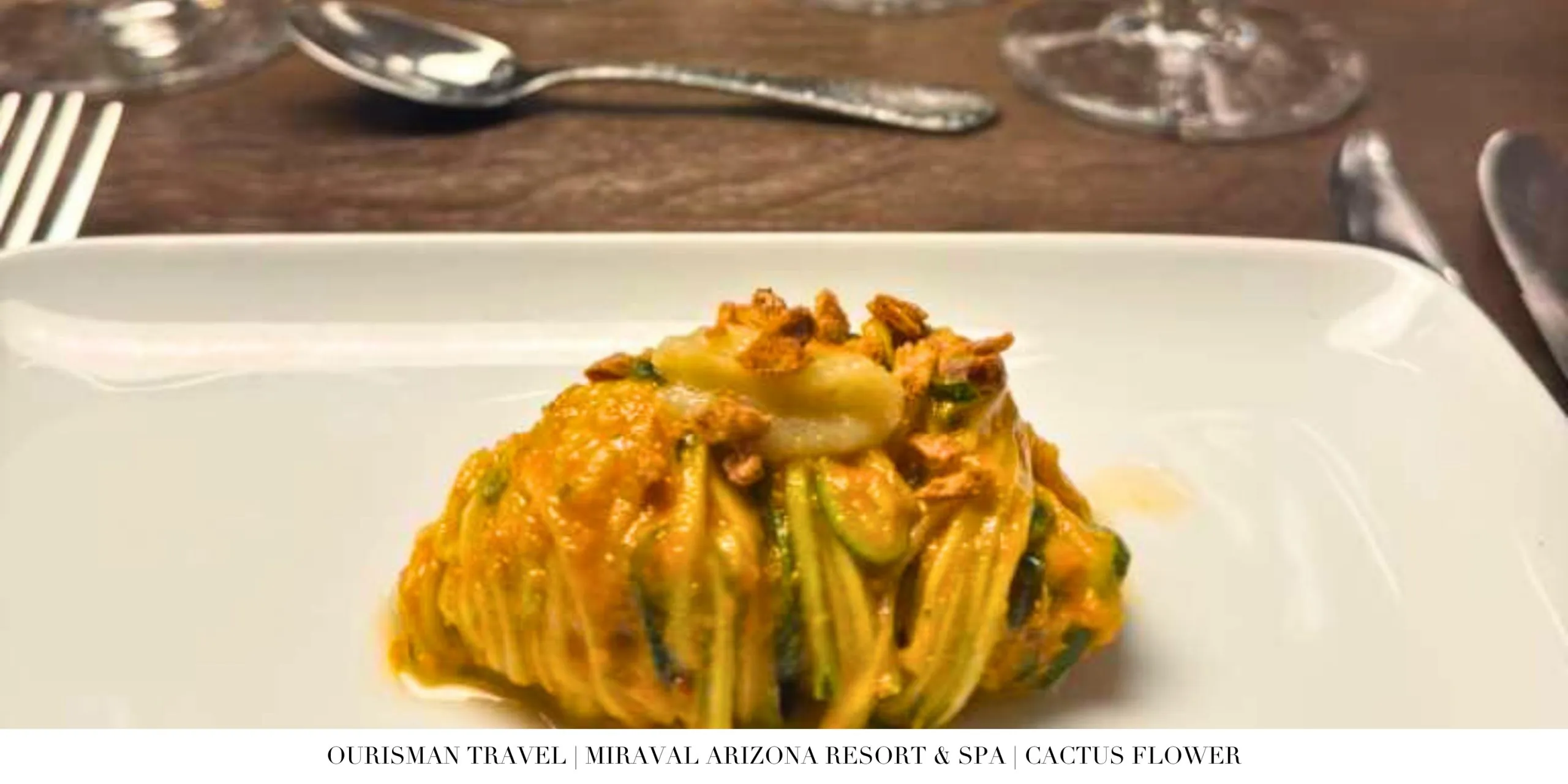 Wellness focused entrée served at Cactus Flower restaurant at Miraval Arizona