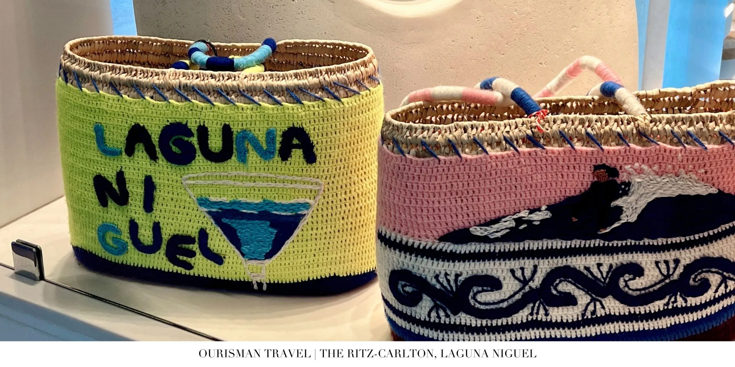 Exclusive boutique collaboration between The Ritz-Carlton, Laguna Niguel and Kilometre Paris featuring hand-embroidered, travel-inspired fashion pieces