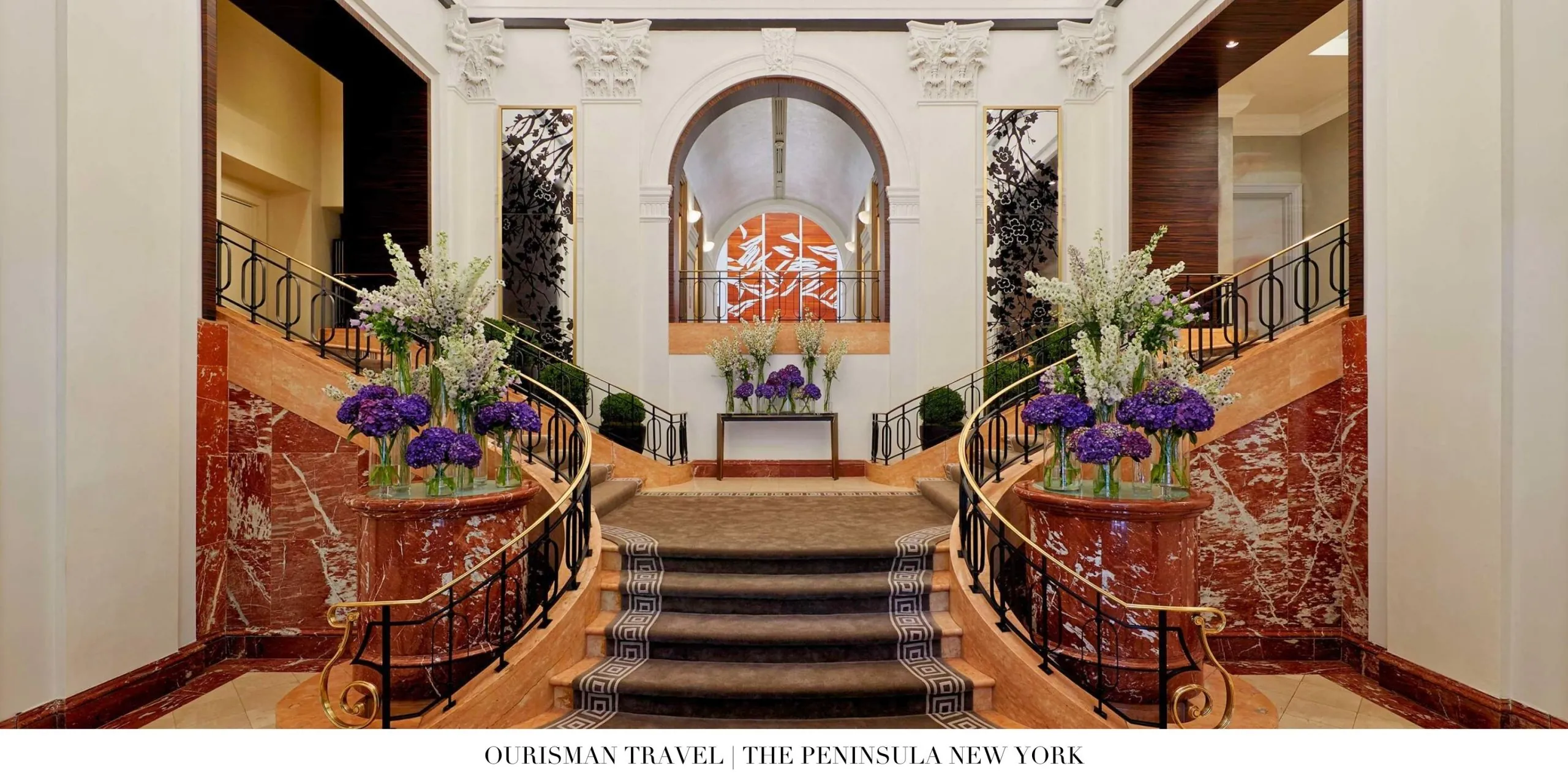 Elegant lobby interior at The Peninsula New York
