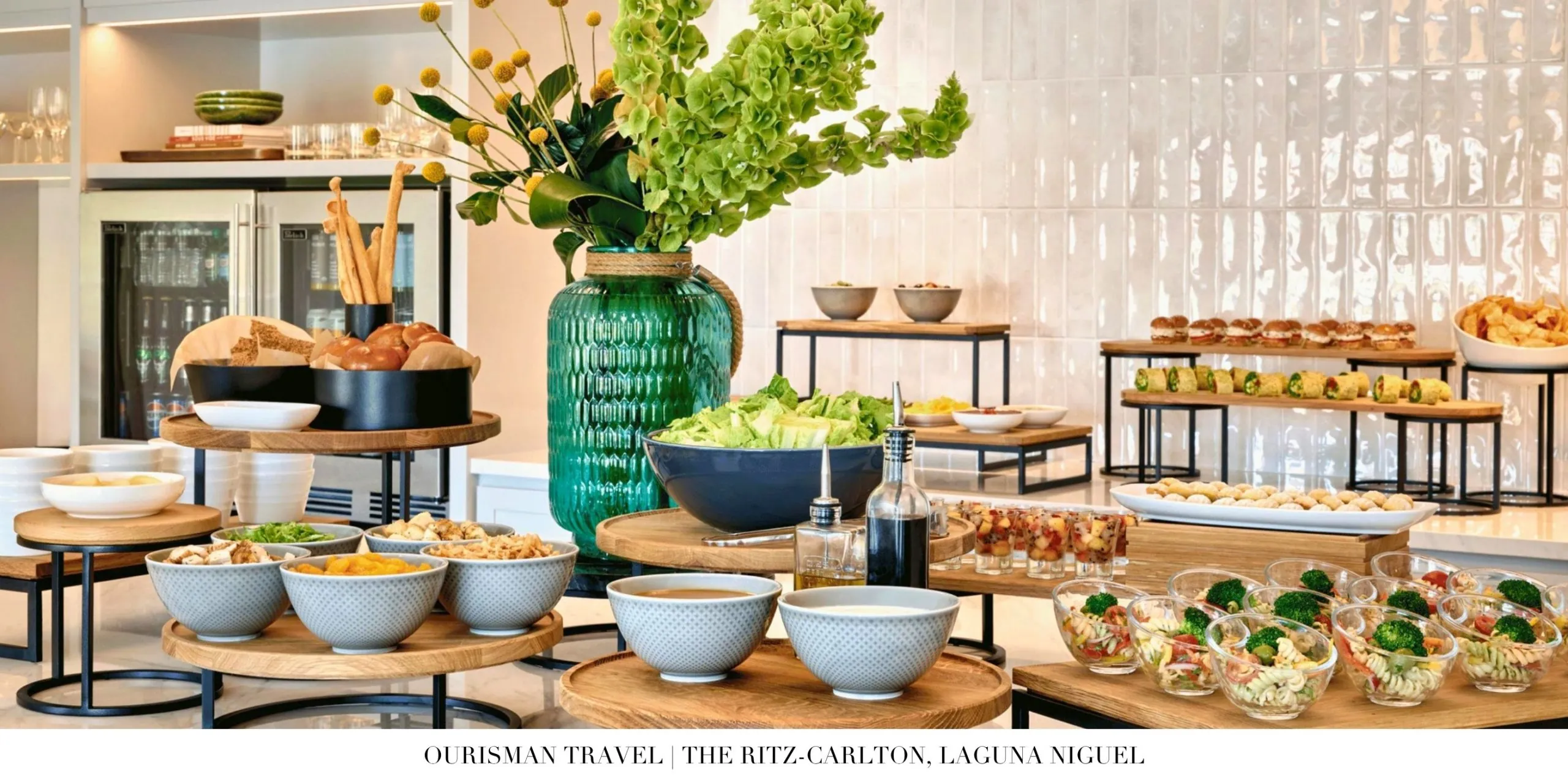 Buffet spread with fresh breakfast options at The Ritz-Carlton, Laguna Niguel