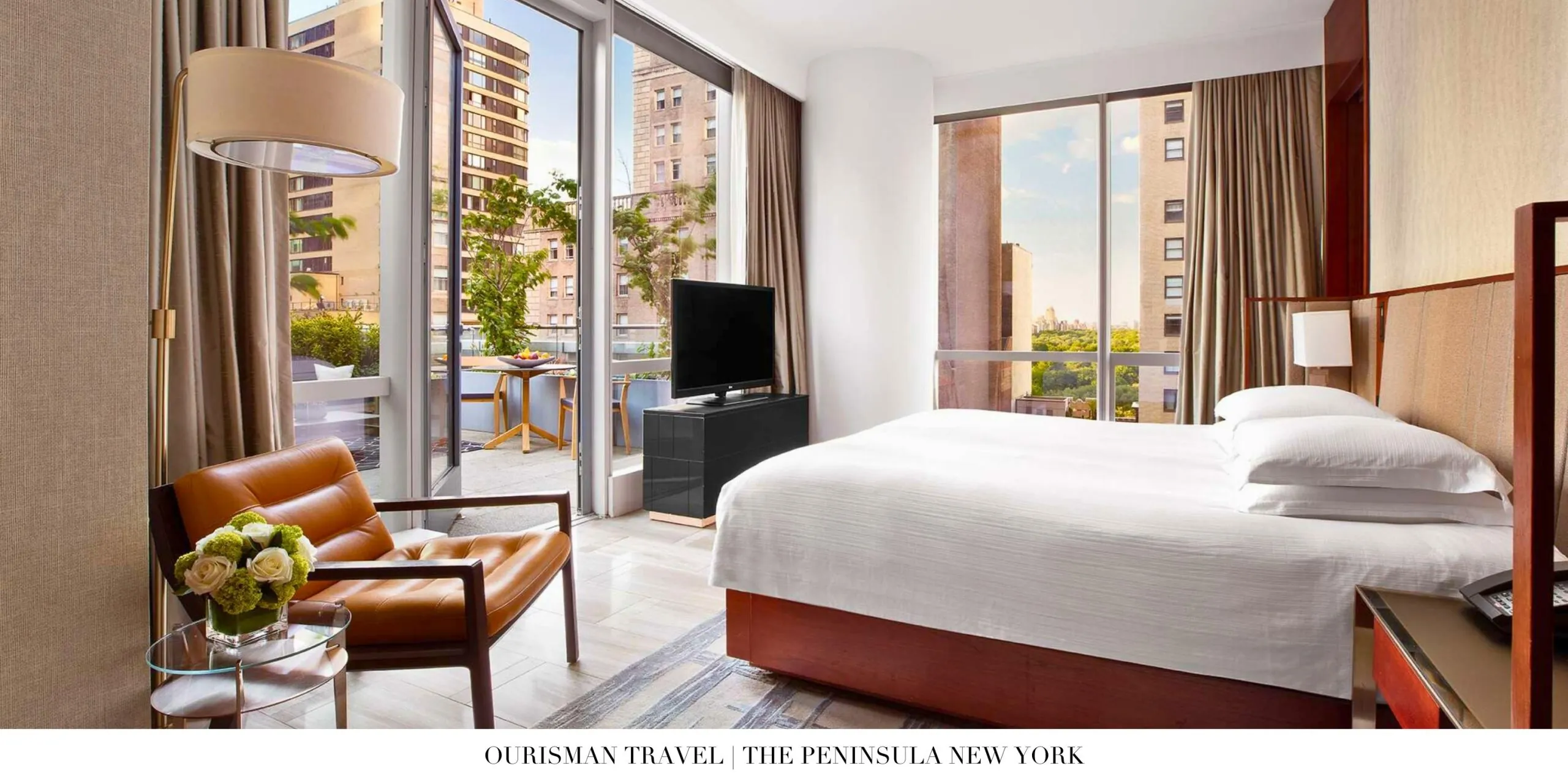 Sophisticated guest room design at The Peninsula New York